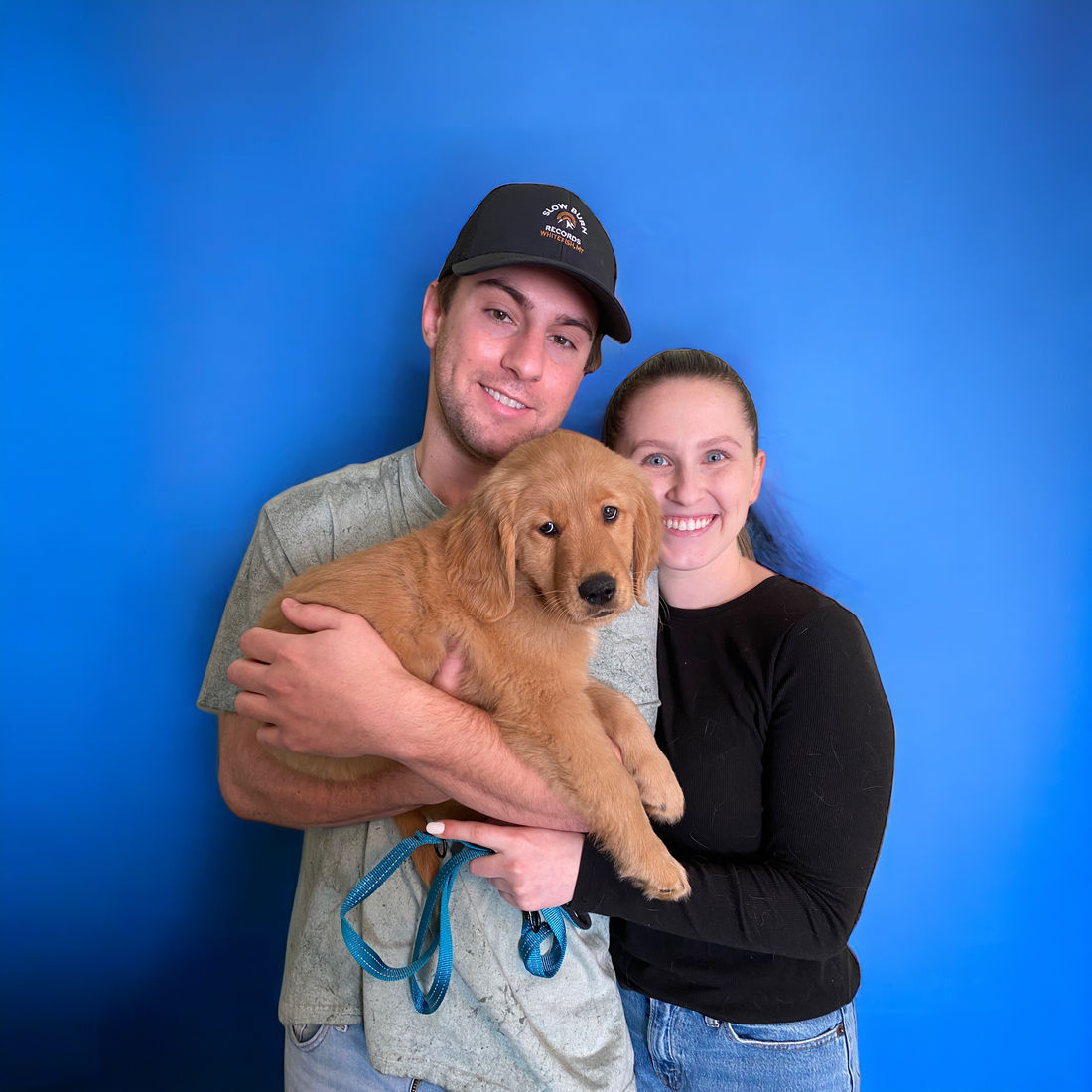 A Studley Hill Golden Retriever home with their family